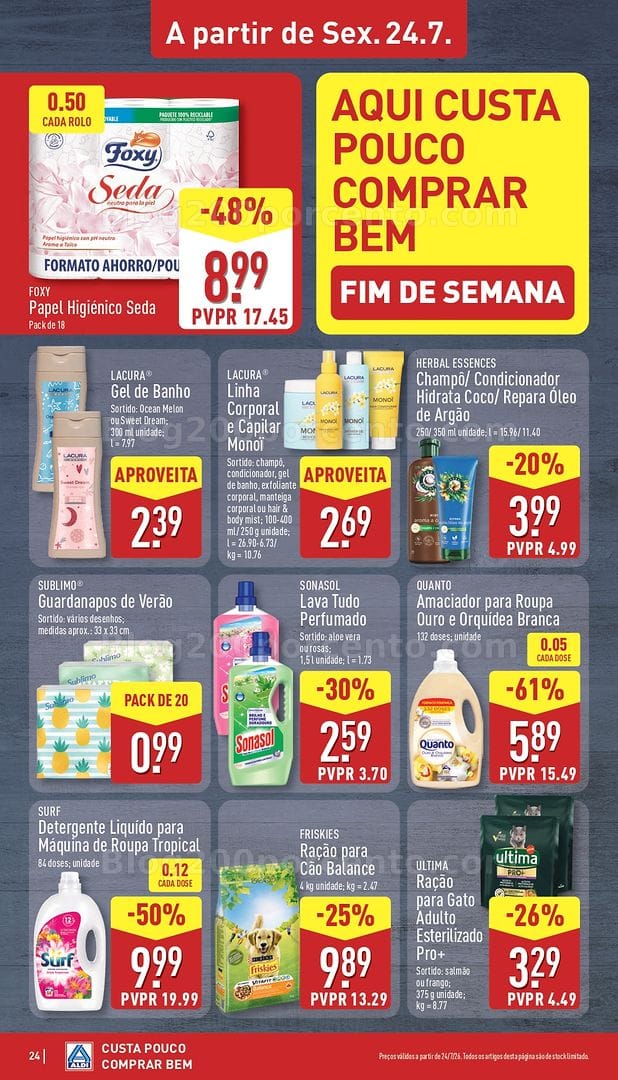 Antevisão Folheto ALDI Promoções de 20 a 26 julho